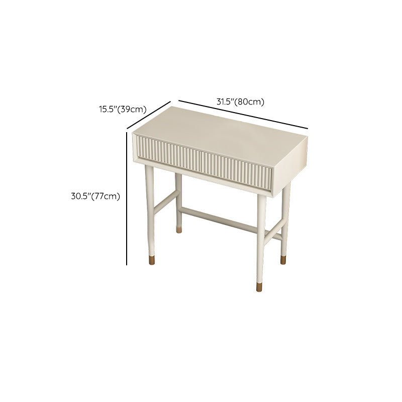 Legno bianco solido contemporaneo con cassetto con il trucco a specchio illuminato