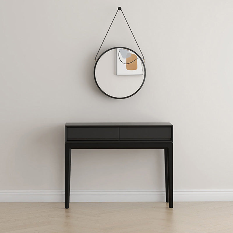 Modern Wooden Mirror Bedroom With Drawer Standing Vanity Dressing Table