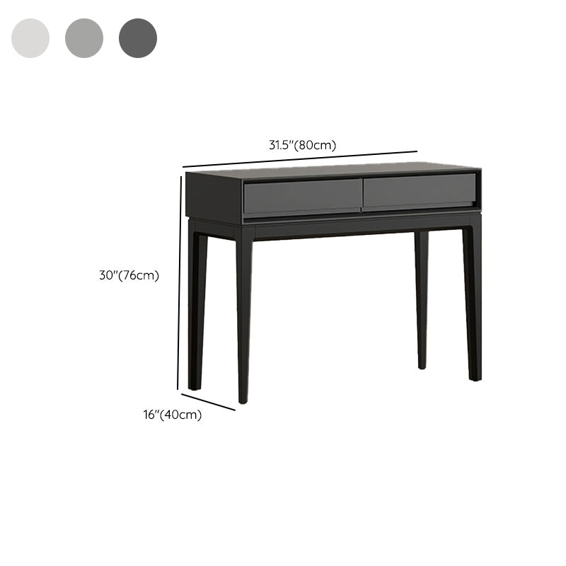 Modern Wooden Mirror Bedroom With Drawer Standing Vanity Dressing Table