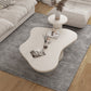 Pedestal Coffee Cocktail Table with Storage Drawers White Wooden