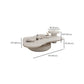 Pedestal Coffee Cocktail Table with Storage Drawers White Wooden
