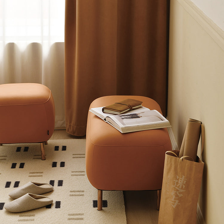 Contemporary Sofa Living Room Faux Leather Sofa with Gold Metal Base