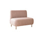Contemporary Sofa Living Room Faux Leather Sofa with Gold Metal Base