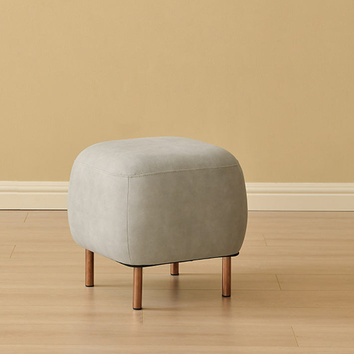 Contemporary Sofa Living Room Faux Leather Sofa with Gold Metal Base