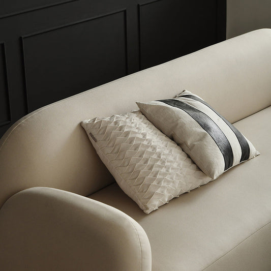 Zeitgenössischer Einbau -Armsofa eng Rücken für Wohnzimmer in Beige