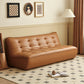 Armless Faux Leather Sofa Mid Century Modern Tufted Back Sofa Clearhalo 'furn' 'furn_sofas' 'Furniture' 'Living Room Furniture' 'Sofa' 'sofas' 7590814