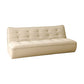 Armless Faux Leather Sofa Mid Century Modern Tufted Back Sofa Clearhalo 'furn' 'furn_sofas' 'Furniture' 'Living Room Furniture' 'Sofa' 'sofas' 7590816