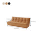 Armless Faux Leather Sofa Mid Century Modern Tufted Back Sofa Clearhalo 'furn' 'furn_sofas' 'Furniture' 'Living Room Furniture' 'Sofa' 'sofas' 7590828