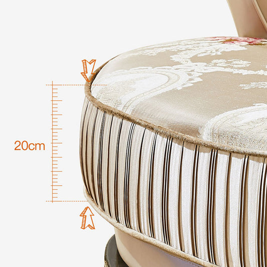 Sezioni tradizionali cuscini scoperti e chaise trapuntata braccio arrotolato divano sezionale