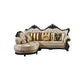 Traditional Slipcovered Cushions Sectionals & Chaise Tufted Rolled Arm Sectional Sofa