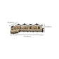 Traditional Slipcovered Cushions Sectionals & Chaise Tufted Rolled Arm Sectional Sofa