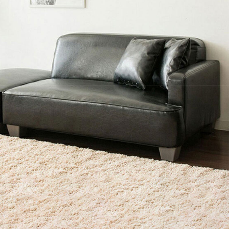 Sezioni a braccio quadrato contemporaneo 43.3 "l loveat con poggiapiedi