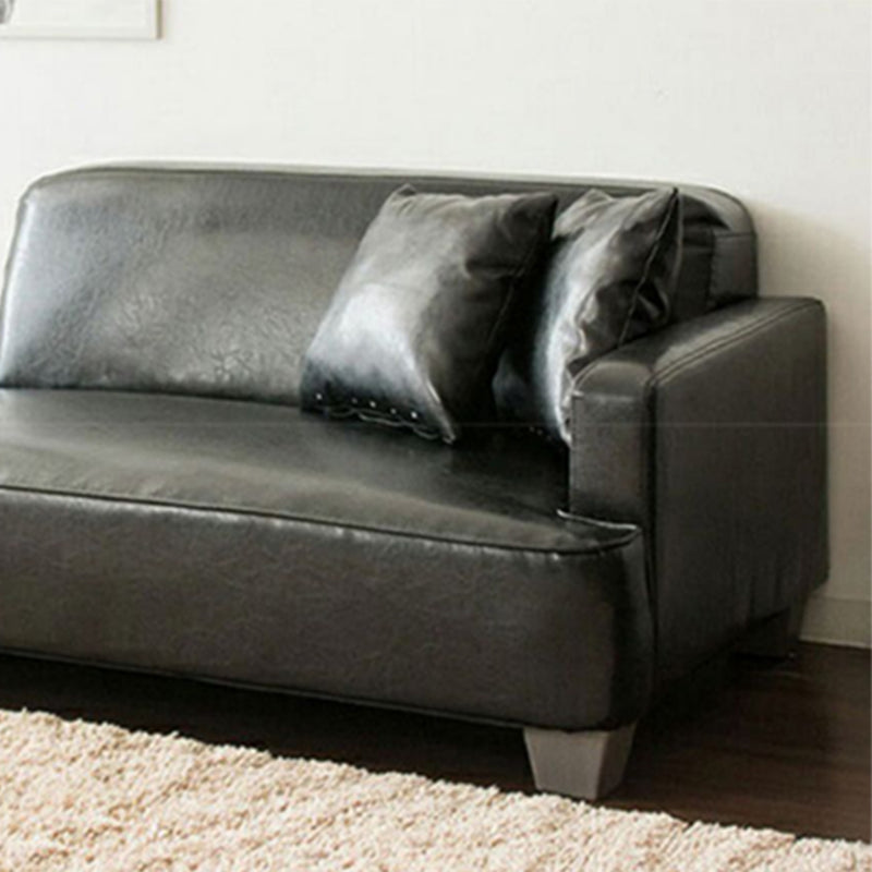 Sezioni a braccio quadrato contemporaneo 43.3 "l loveat con poggiapiedi