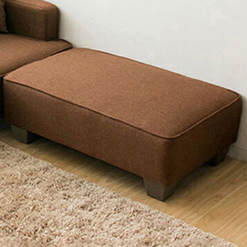 Sezioni a braccio quadrato contemporaneo 43.3 "l loveat con poggiapiedi