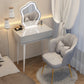 Contemporary Wooden Make-up Vanity in Grey/White With Drawer