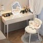 Contemporary Wooden Make-up Vanity in Grey/White With Drawer