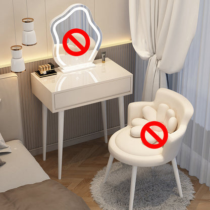 Contemporary Wooden Make-up Vanity in Grey/White With Drawer