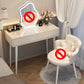 Contemporary Wooden Make-up Vanity in Grey/White With Drawer