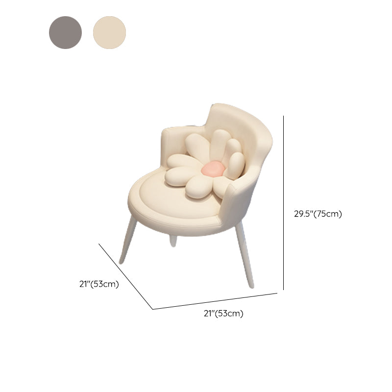 Contemporary Wooden Make-up Vanity in Grey/White With Drawer