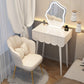 Contemporary Wooden Vanity Dressing Table with Storage Drawers
