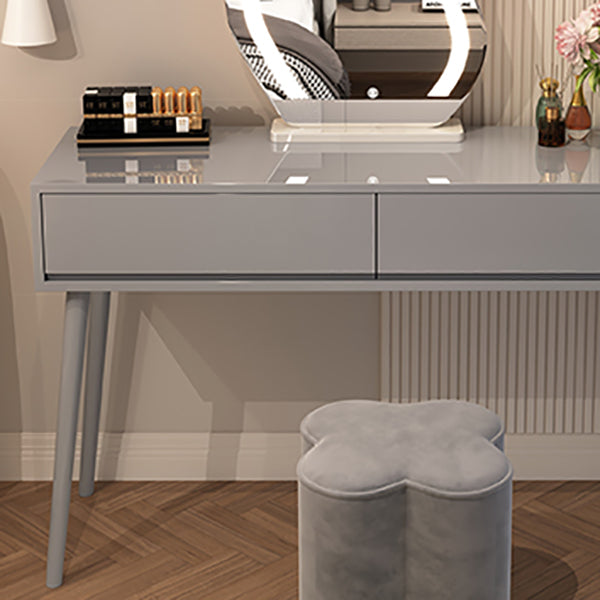 Tavolo da banco di vanità per trucco in legno contemporaneo con cassetti