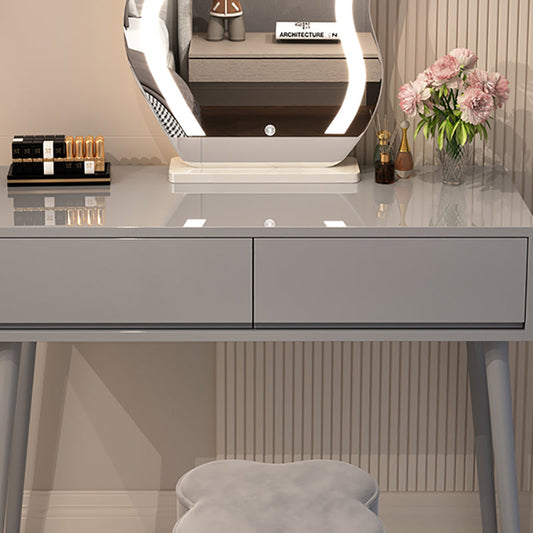 Contemporary Wooden Makeup Vanity Desk Table with Storage Drawers