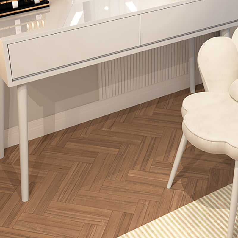 Tavolo da banco di vanità per trucco in legno contemporaneo con cassetti