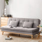 Adjustable Sofa Bed Linen Sofa without Arm in Soid Wood Tufted Sofa