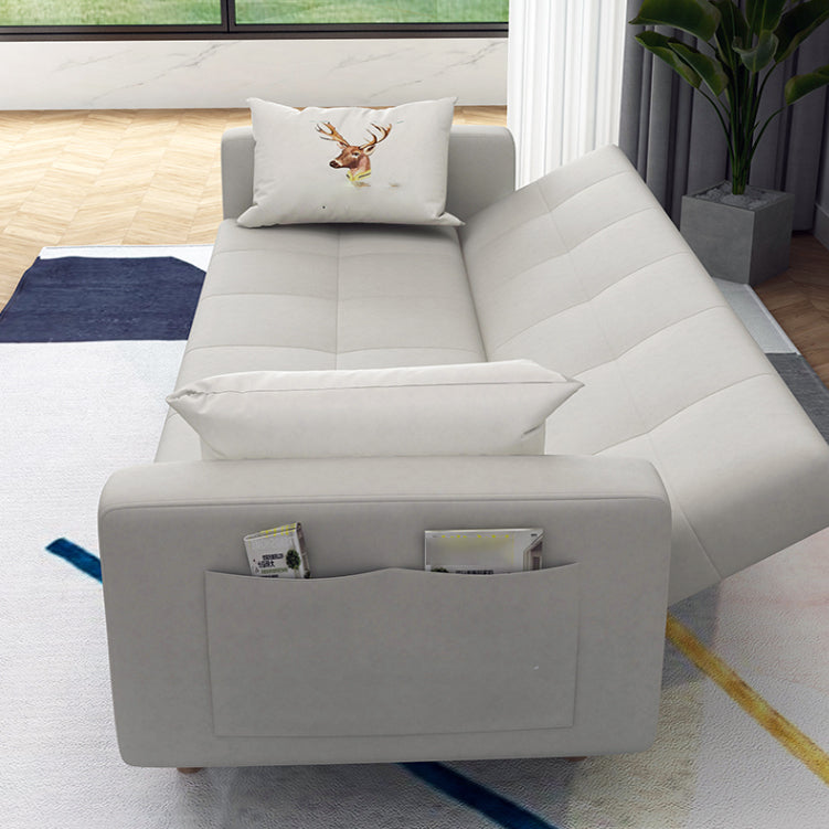 Scandinavian Seating Living Room Square Arm Biscuit Back Standard Settee Clearhalo 'furn' 'furn_sofas' 'Furniture' 'Living Room Furniture' 'Sofa' 'sofas' 7591560