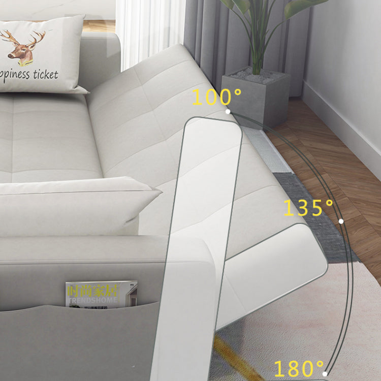 Scandinavian Seating Living Room Square Arm Biscuit Back Standard Settee Clearhalo 'furn' 'furn_sofas' 'Furniture' 'Living Room Furniture' 'Sofa' 'sofas' 7591564