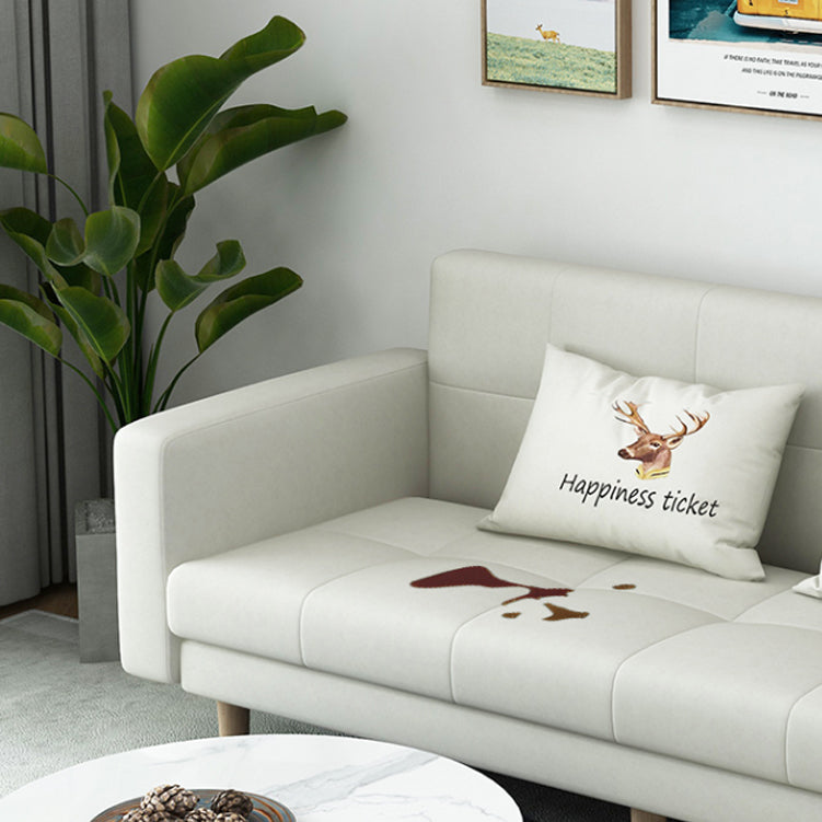 Scandinavian Seating Living Room Square Arm Biscuit Back Standard Settee Clearhalo 'furn' 'furn_sofas' 'Furniture' 'Living Room Furniture' 'Sofa' 'sofas' 7591566