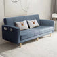 Scandinavian Seating Living Room Square Arm Biscuit Back Standard Settee Royal Blue Tech Cloth Clearhalo 'furn' 'furn_sofas' 'Furniture' 'Living Room Furniture' 'Sofa' 'sofas' 7591567