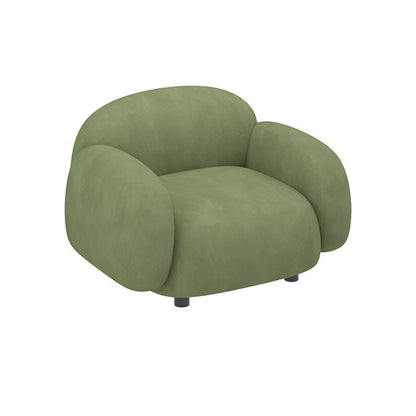 Scandinavian Sofa Fabric Cushions Square Arm Living Room Standard Seating