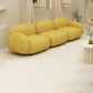 Scandinavian Sofa Fabric Cushions Square Arm Living Room Standard Seating
