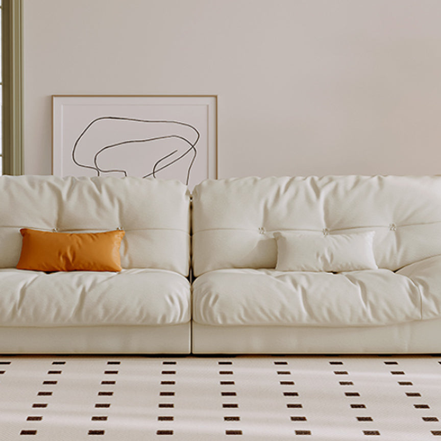 Sedute scandinaviane in tessuto trapuntato in trapuntato a bracciale di divano standard del soggiorno