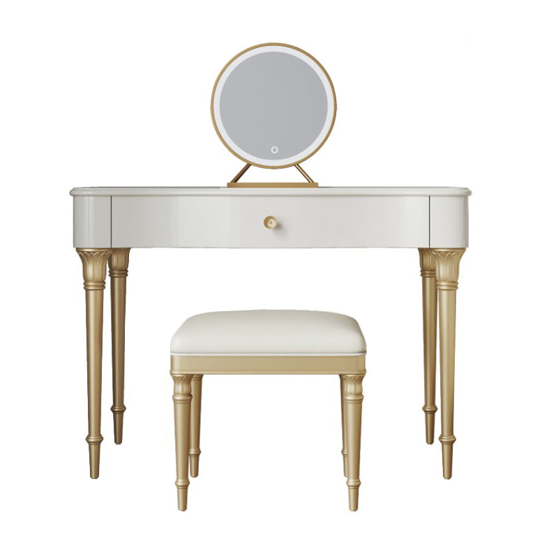 15 "brede glam make-up ijdelheid vaste houten kleedtafel met lade