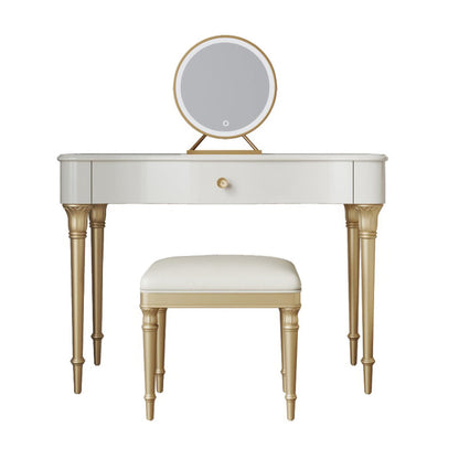 15 "brede glam make-up ijdelheid vaste houten kleedtafel met lade