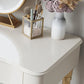 15" Wide Glam Make-up Vanity Solid Wood Dressing Table with Drawer