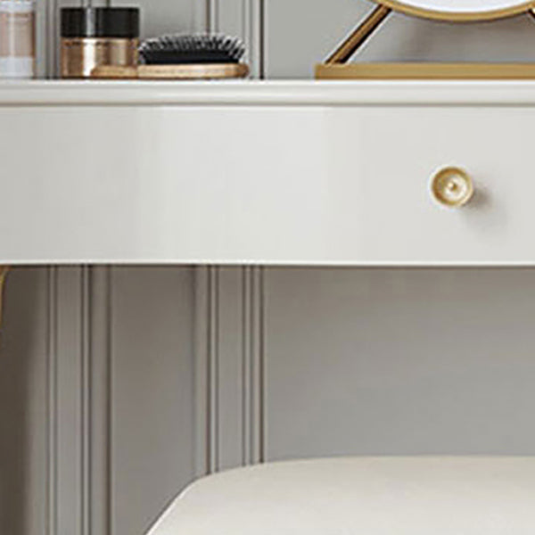 Casse-coiffure en bois massif de vanité de maquillage de 15 "de large largeur avec tiroir