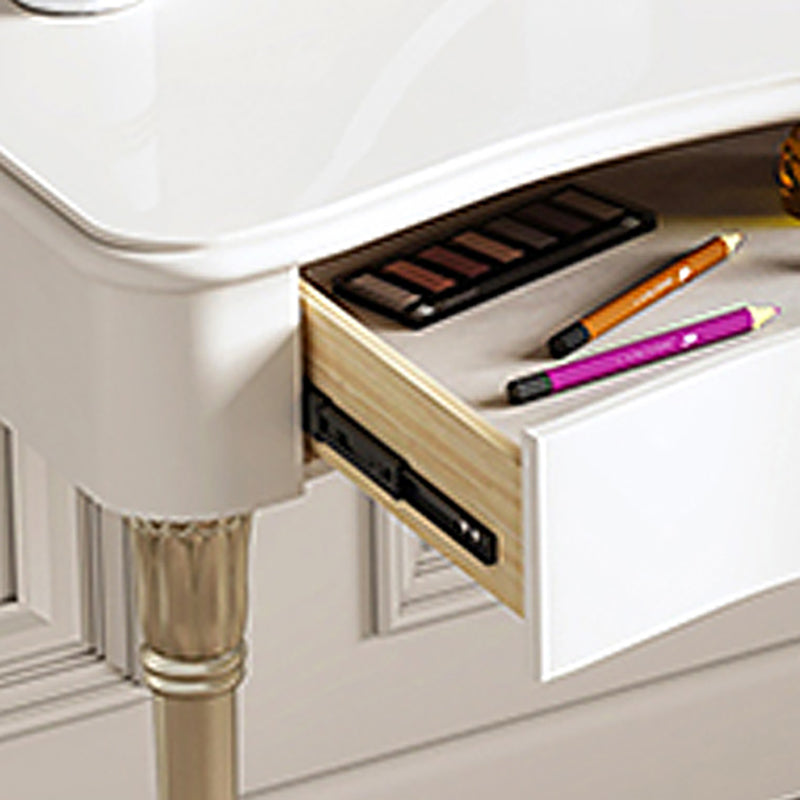 15" Wide Glam Make-up Vanity Solid Wood Dressing Table with Drawer