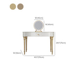 15 "brede glam make-up ijdelheid vaste houten kleedtafel met lade