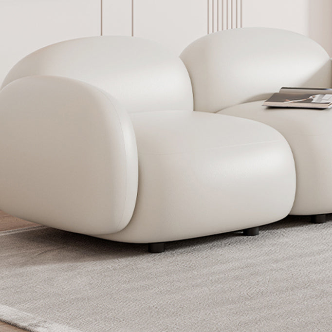 Sedute glam a braccio quadrato cuscini bianchi di divano soggiorno standard