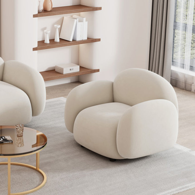 Sedute glam a braccio quadrato cuscini bianchi di divano soggiorno standard