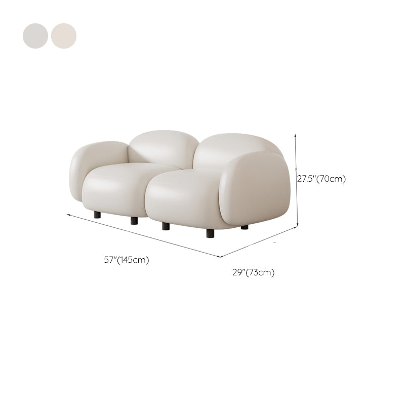 Sedute glam a braccio quadrato cuscini bianchi di divano soggiorno standard