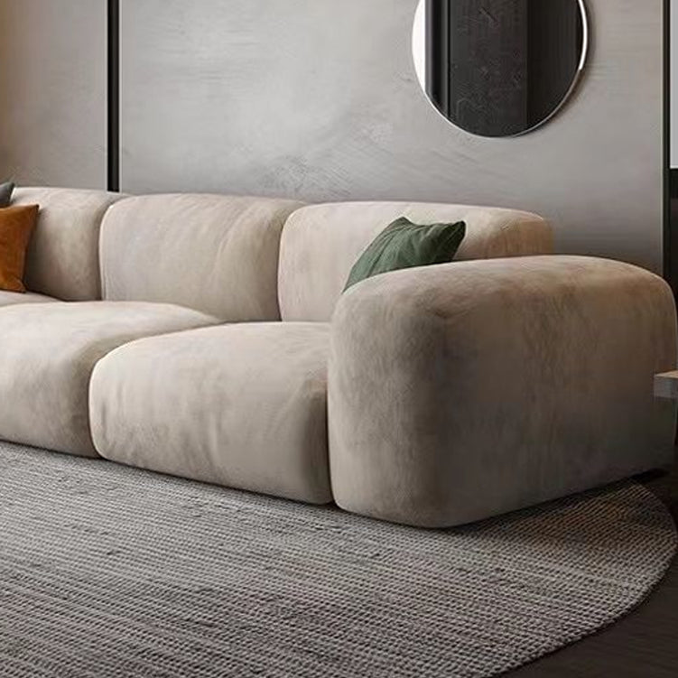 Tropical Settee Living Room Gray Cushions Standard Square Arm Seating Clearhalo 'furn' 'furn_sofas' 'Furniture' 'Living Room Furniture' 'Sofa' 'sofas' 7591796