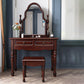 15" Wide Victorian Make-up Vanity Wooden Mirror Dressing Table Clearhalo 'Bedroom Furniture' 'furn' 'furn_makeup_vanities' 'Furniture' 'Makeup Vanities' 'makeup_vanities' 7591806