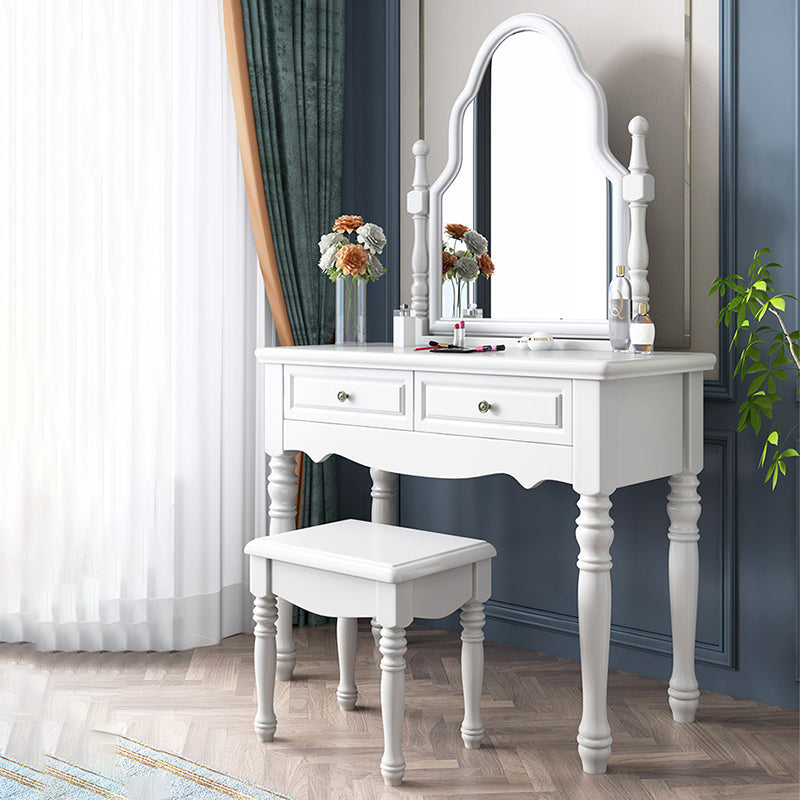 15" Wide Victorian Make-up Vanity Wooden Mirror Dressing Table Clearhalo 'Bedroom Furniture' 'furn' 'furn_makeup_vanities' 'Furniture' 'Makeup Vanities' 'makeup_vanities' 7591809