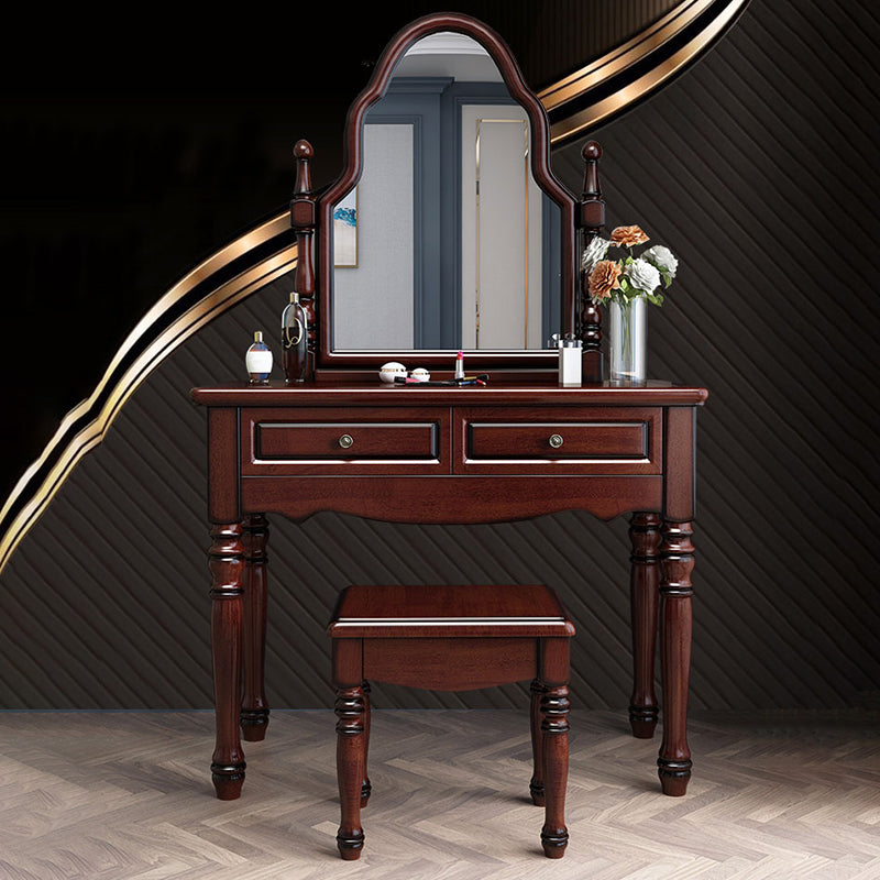 15" Wide Victorian Make-up Vanity Wooden Mirror Dressing Table Clearhalo 'Bedroom Furniture' 'furn' 'furn_makeup_vanities' 'Furniture' 'Makeup Vanities' 'makeup_vanities' 7591817