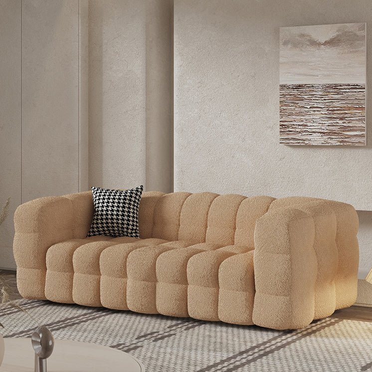Skandinavisches Sofa Beige Wohnzimmertuxedo Arm Standard Tufted Sofe
