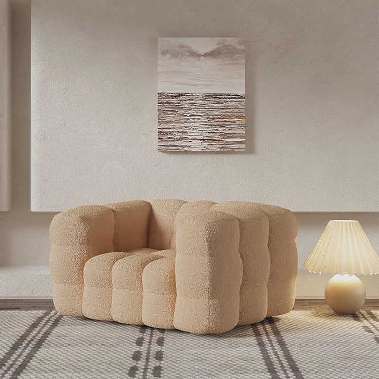 Skandinavisches Sofa Beige Wohnzimmertuxedo Arm Standard Tufted Sofe